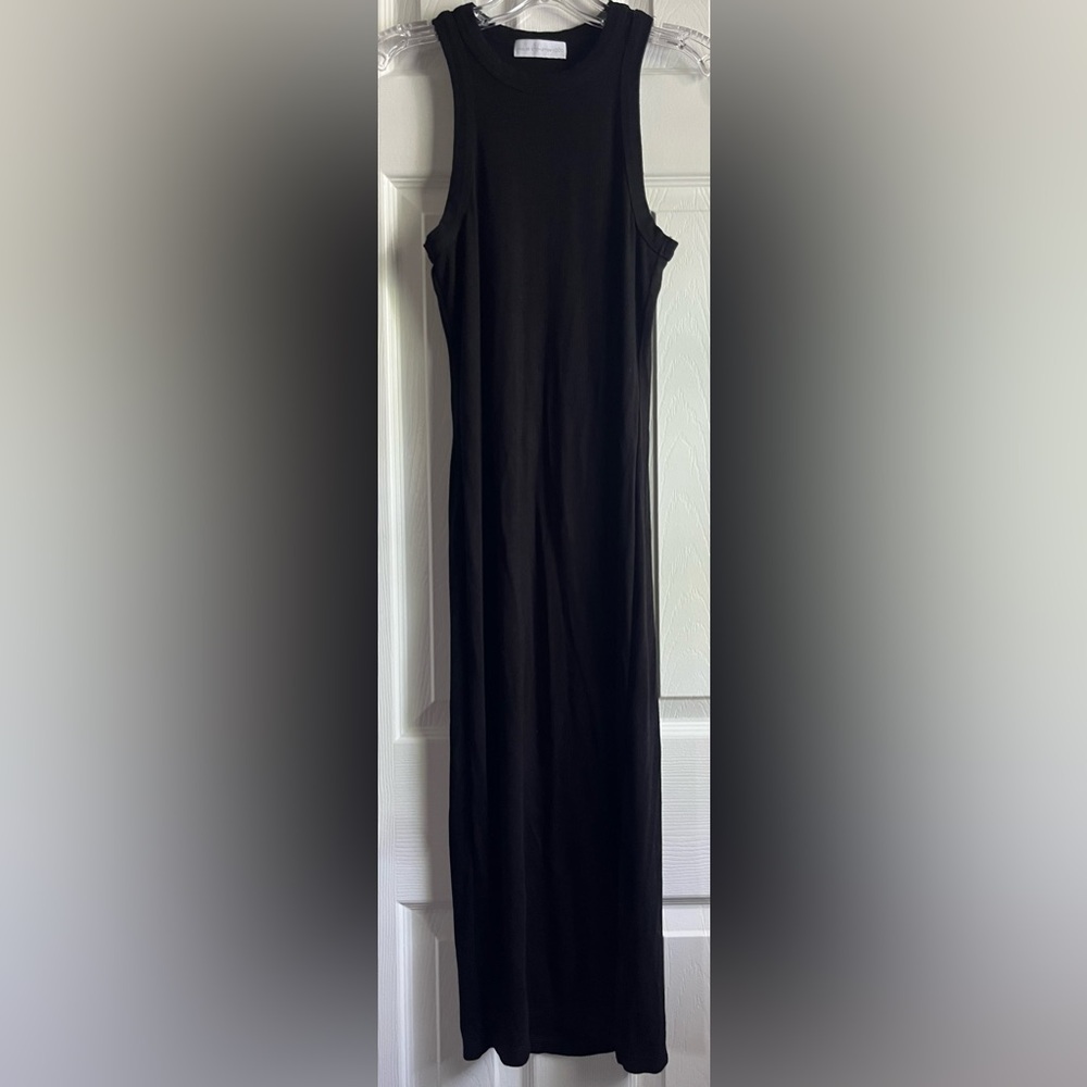 House of Harlow Black Sheath Maxi Dress, Small